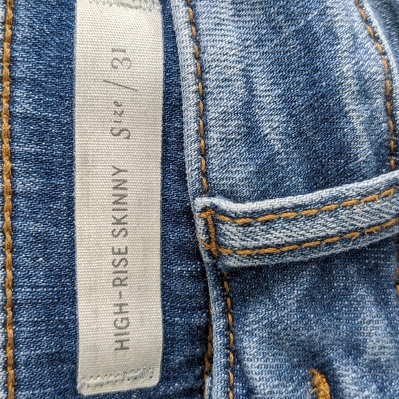 Pilcro and the Letterpress High-Rise Denim Skinny Jeans Size 31 - Picture 9 of 12